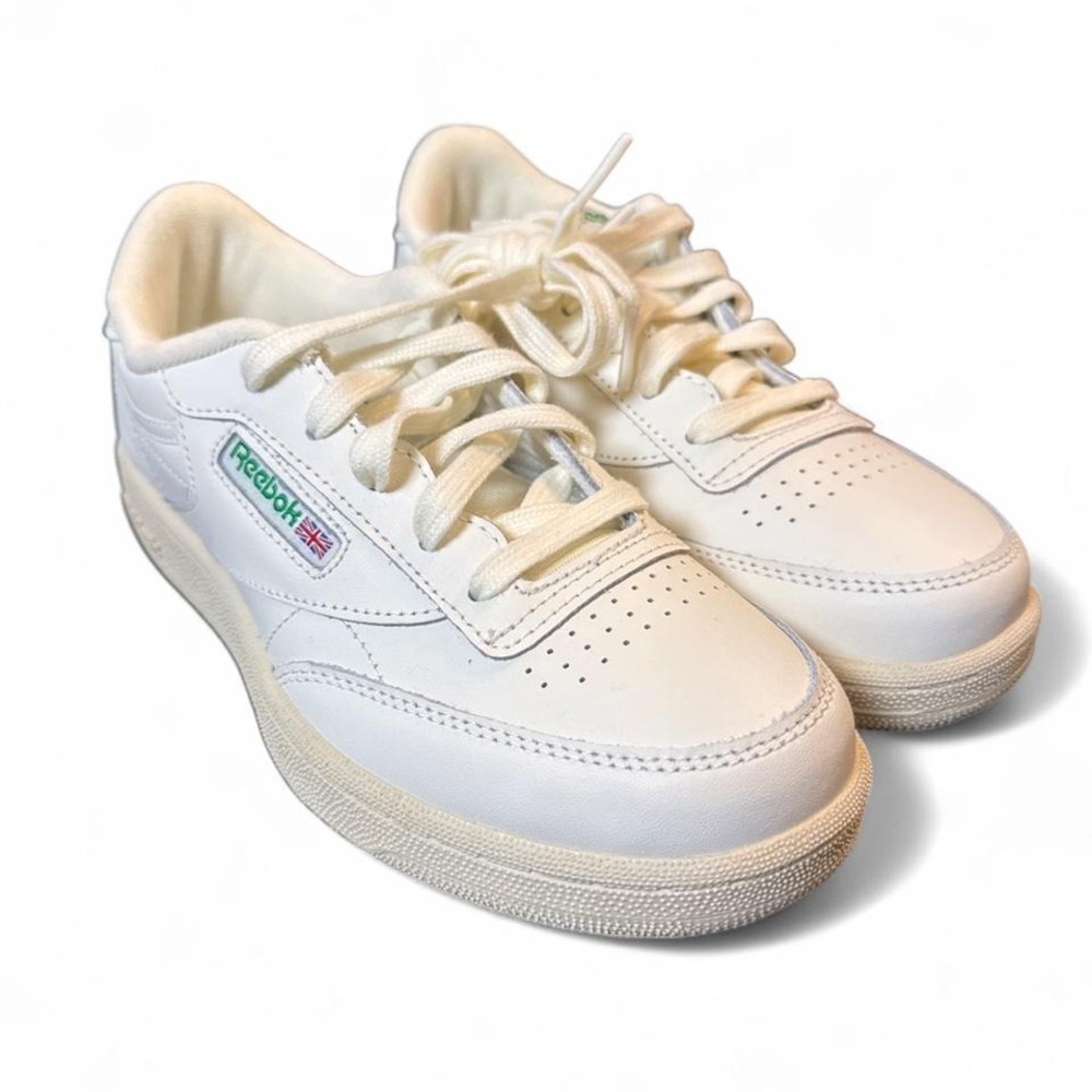 Reebok Club C 85 Vintage Chalk Glen Green Sneakers Kids Girls‎ 3 Women's 5–5.5